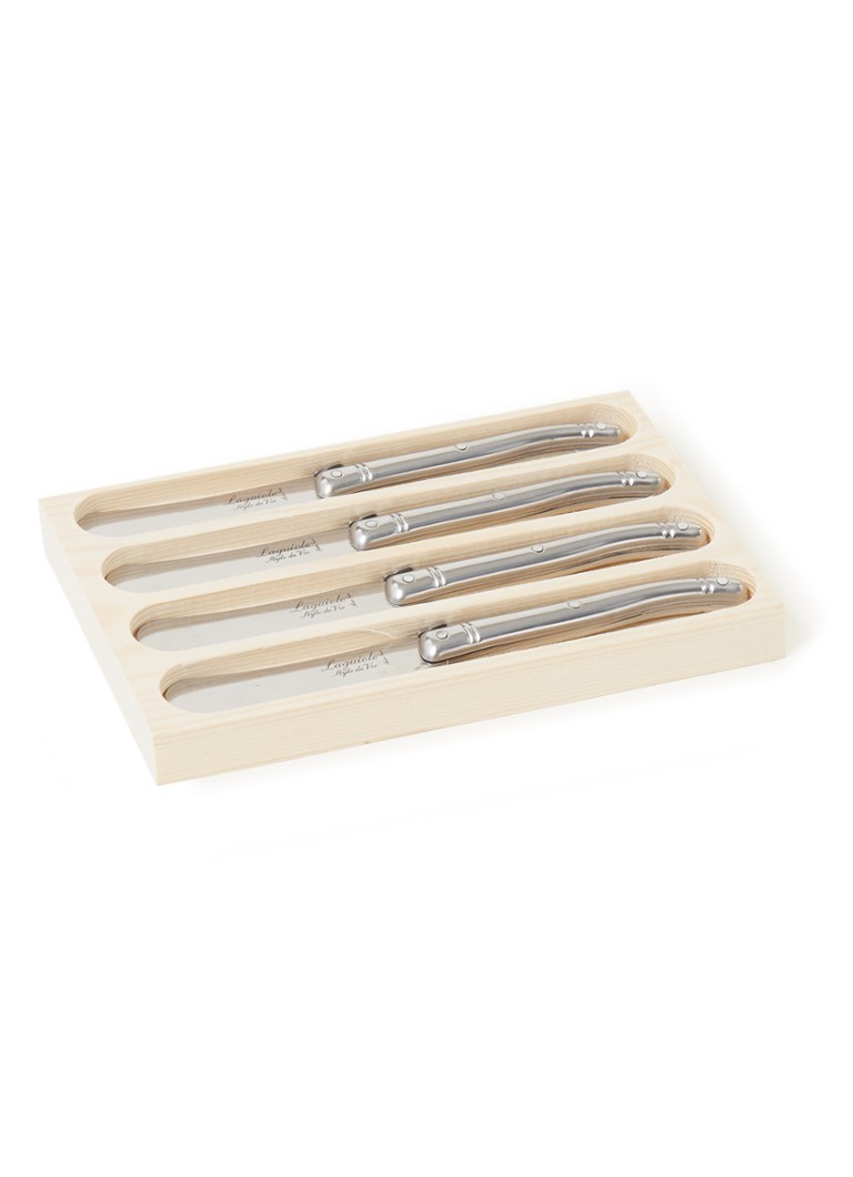 Laguiole Style de Vie Botermes set van 4 Zilver - Deal