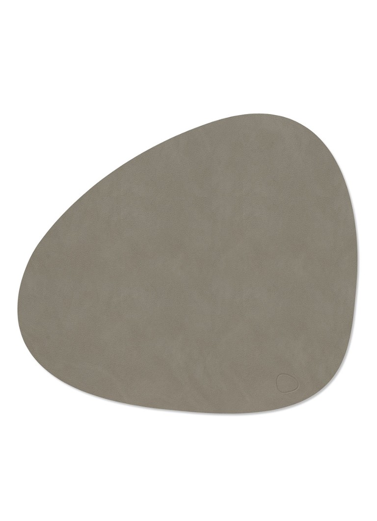 LIND DNA Curve placemat van leer 37 x 44 cm Grijs - Deal