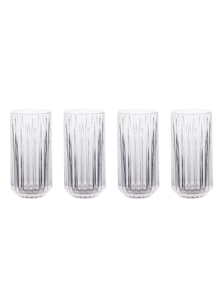 Nachtmann Jules longdrinkglas 37,5 cl set van 4 Transparant - Deal