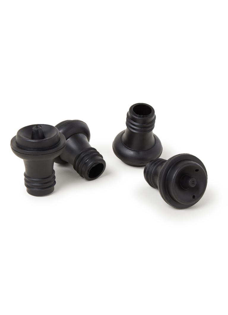Point-Virgule Wijnstopper set van 4 Zwart - Deal