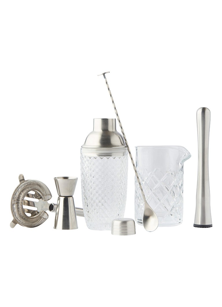 Point-Virgule Cocktailset 6-delig Zilver - Deal