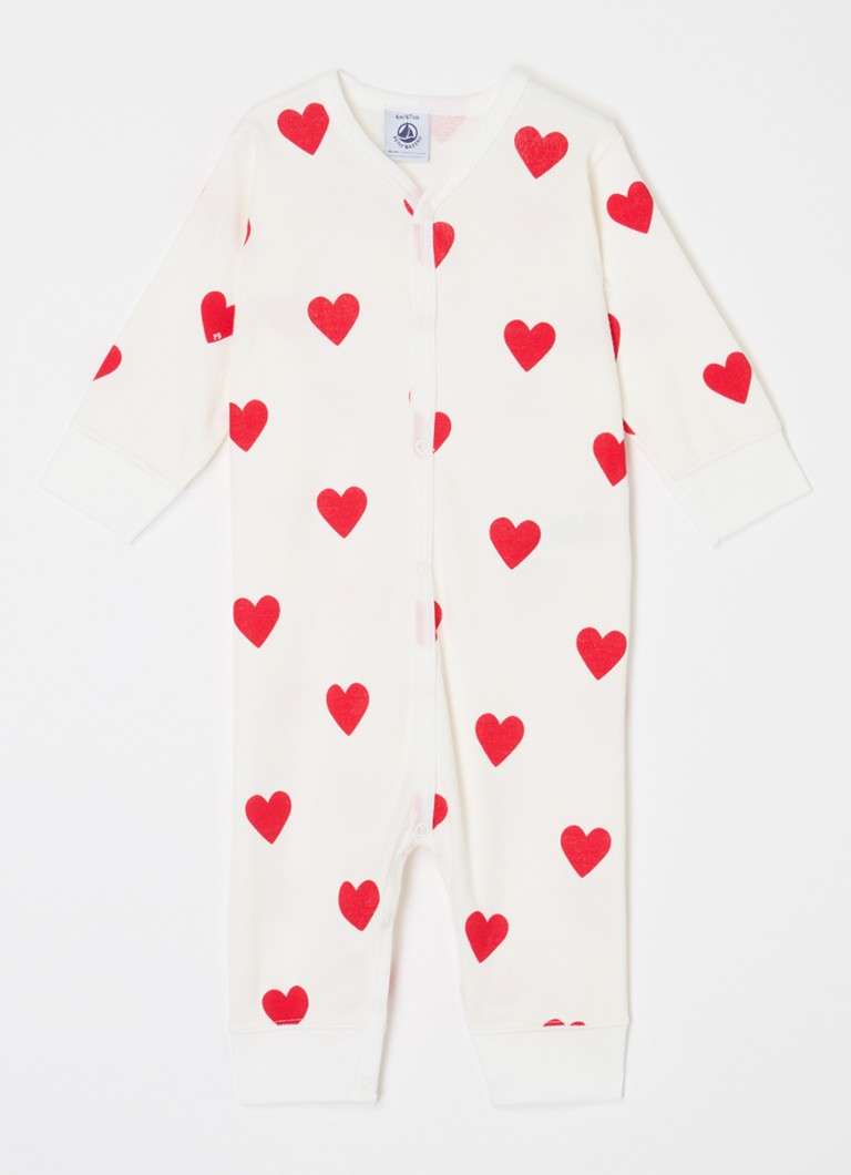Petit Bateau Meisjes Dors Bien babypak van katoen in de kleur Gebroken wit, maat: 86