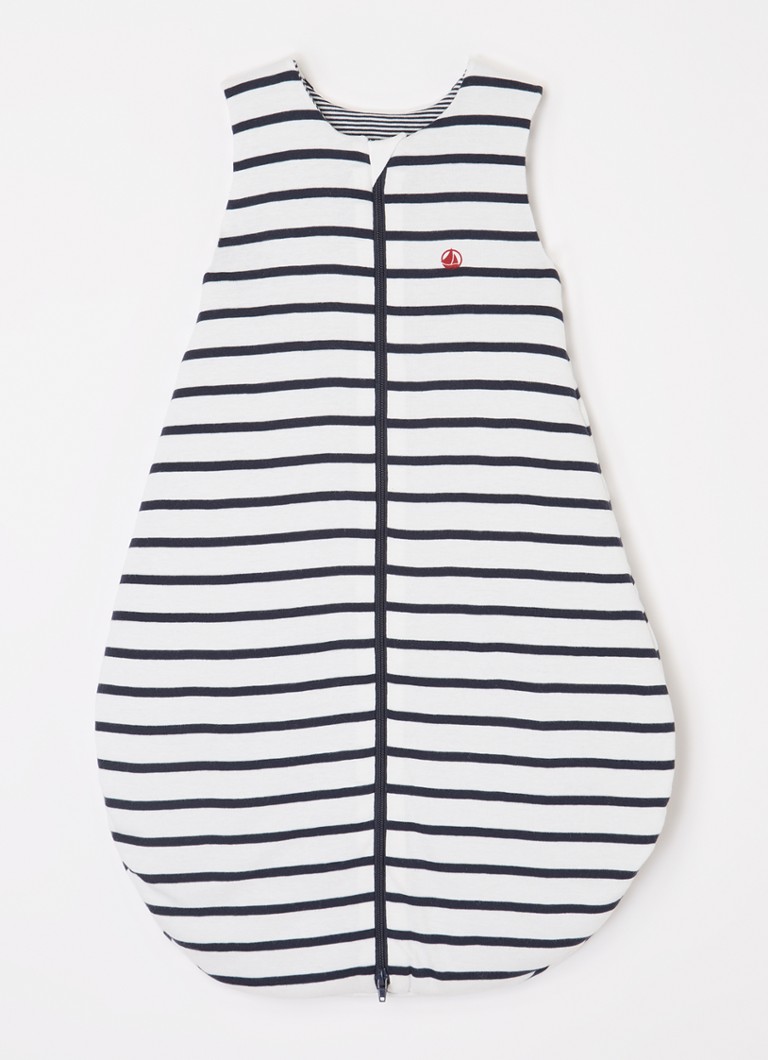 Petit Bateau Jongens Gigoteuse trappelzak met print in de kleur Gebroken wit, maat: 92