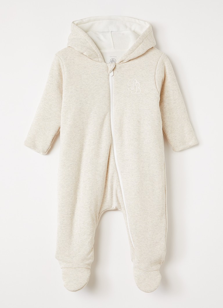 Petit Bateau Meisjes Babypak met logo in de kleur Beige, maat: 1M=56