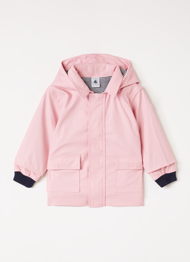 Petit Bateau Meisjes Regenjas met capuchon in de kleur Roze, maat: 18M=80