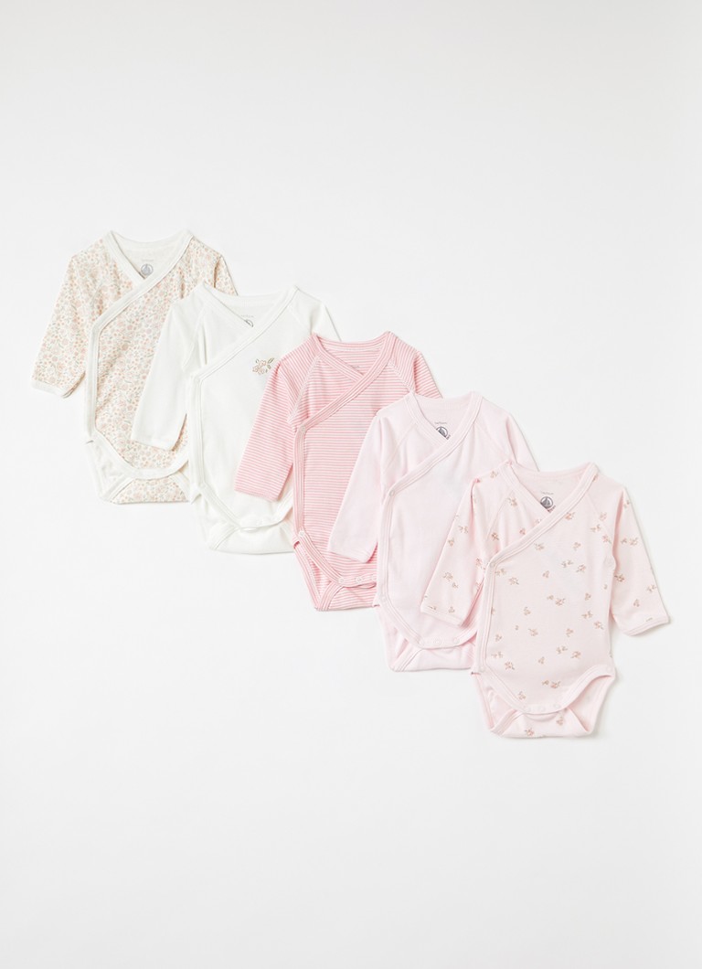 Petit Bateau Meisjes Romper in giftbox 2-delig in de kleur Roze, maat: NAI=50