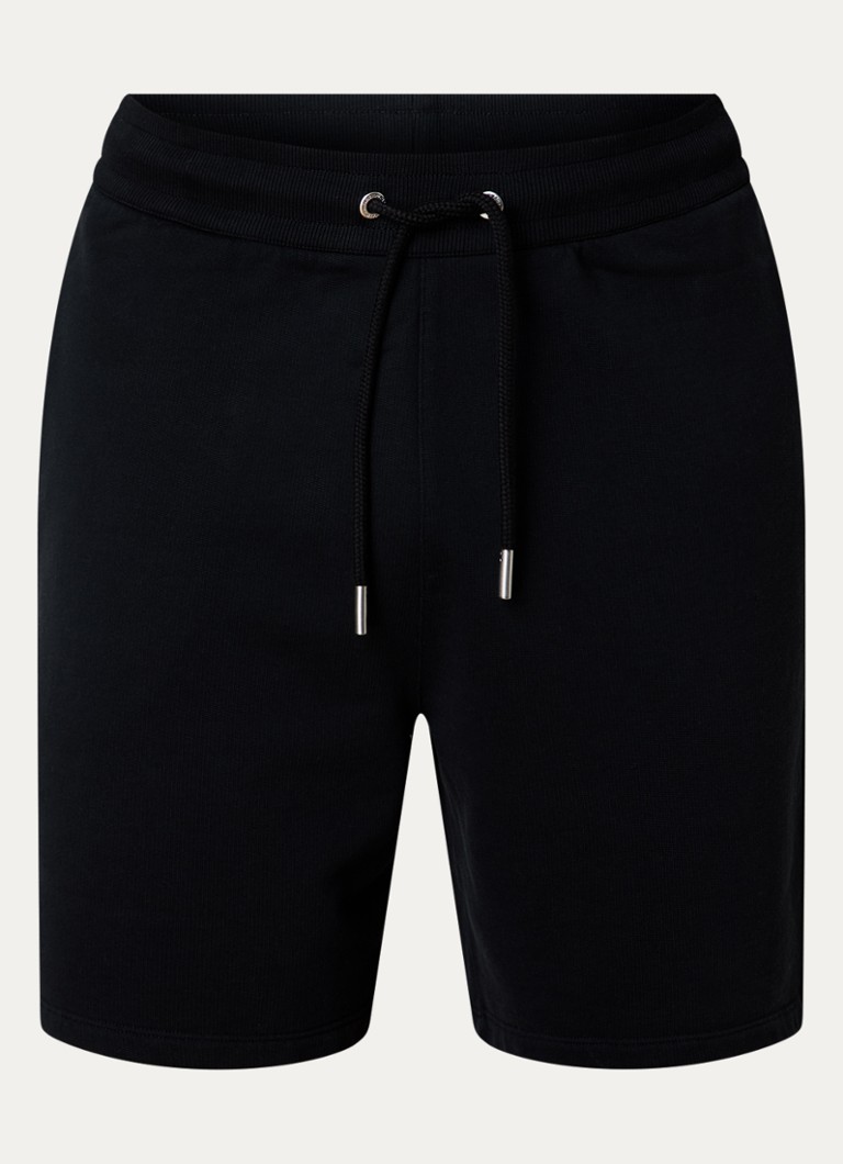 AMI Paris Heren Straight fit korte joggingsbroek met steekzakken in de kleur Zwart, maat: L