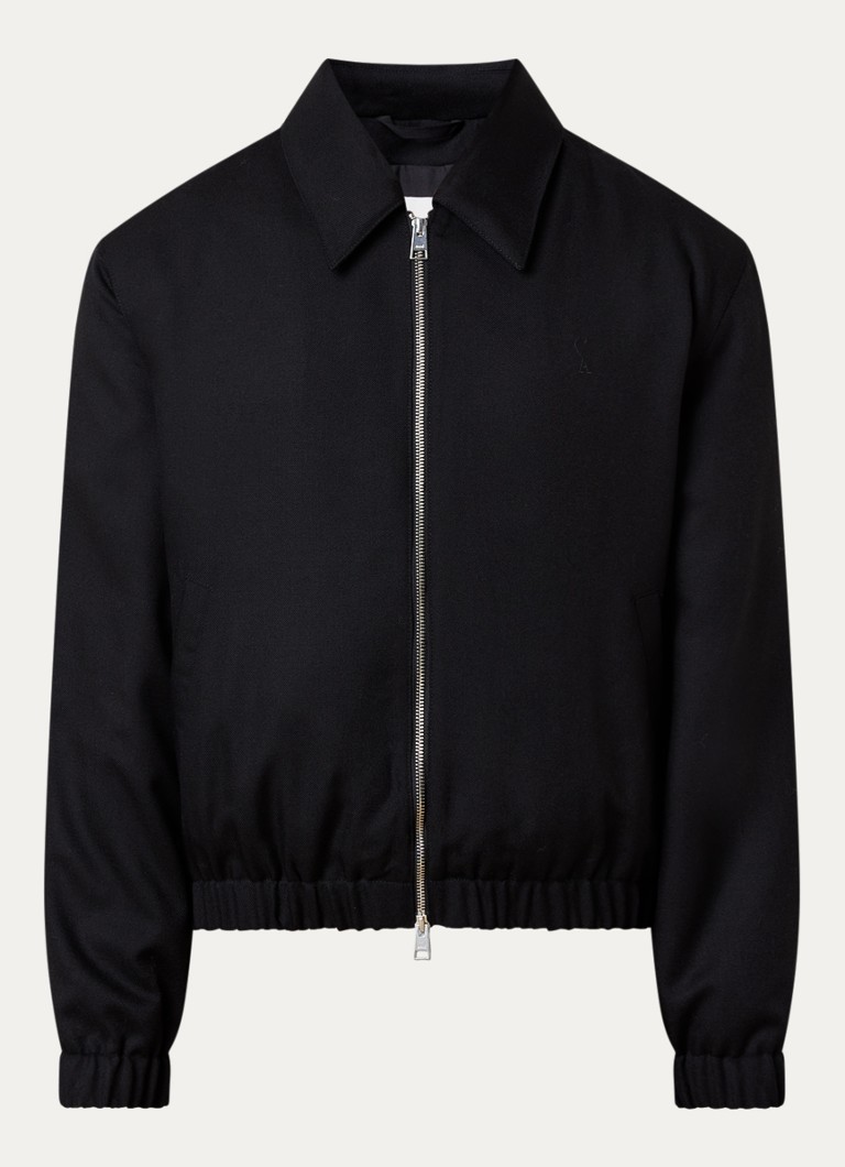 AMI Paris Heren Jack van wol met steekzakken in de kleur Zwart, maat: XL