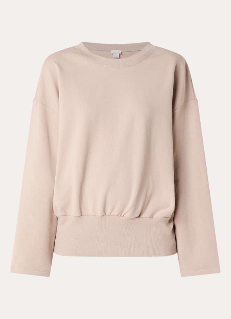 Hanro Dames Sweater met ronde hals in de kleur Beige, maat: M