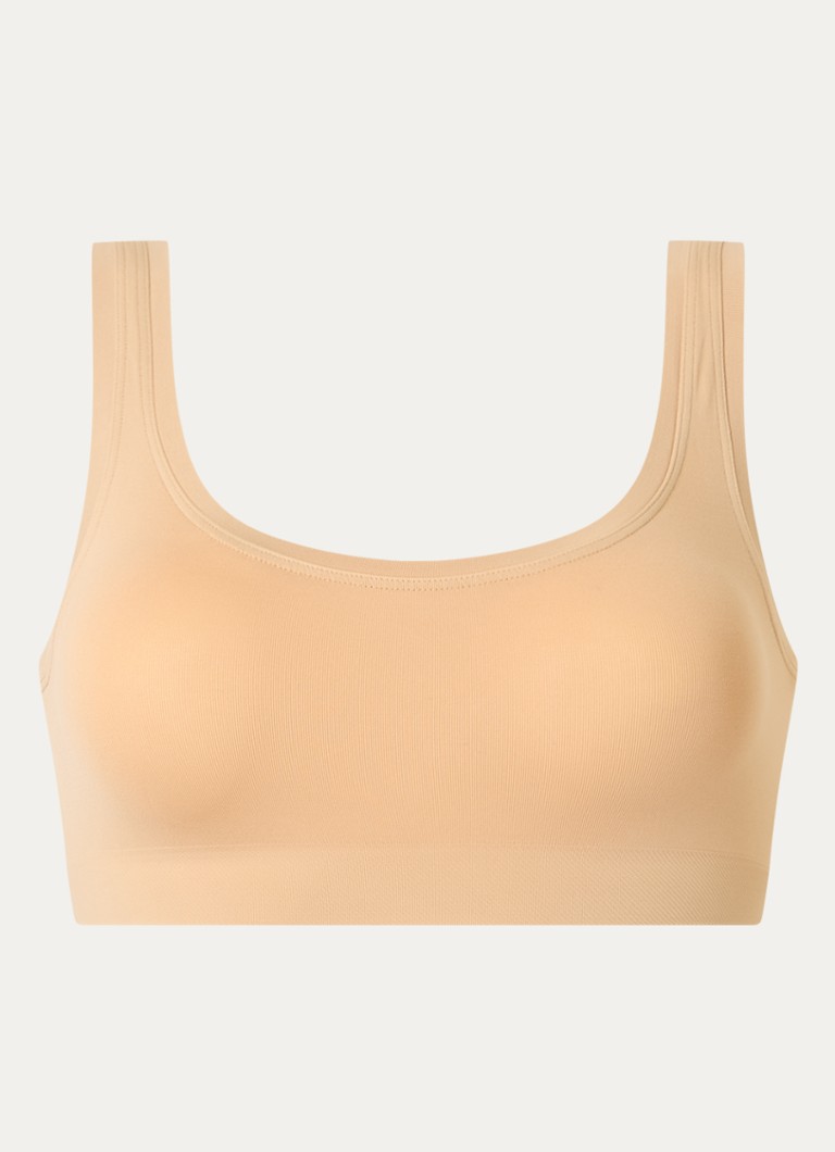 Hanro Dames Touch Feeling bralette in de kleur Beige, maat: XL