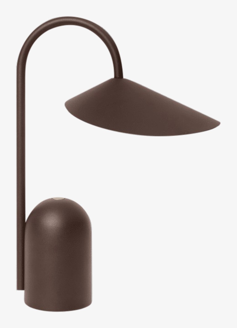 Ferm LIVING Arum portable tafellamp 30 cm Chocoladebruin - Deal