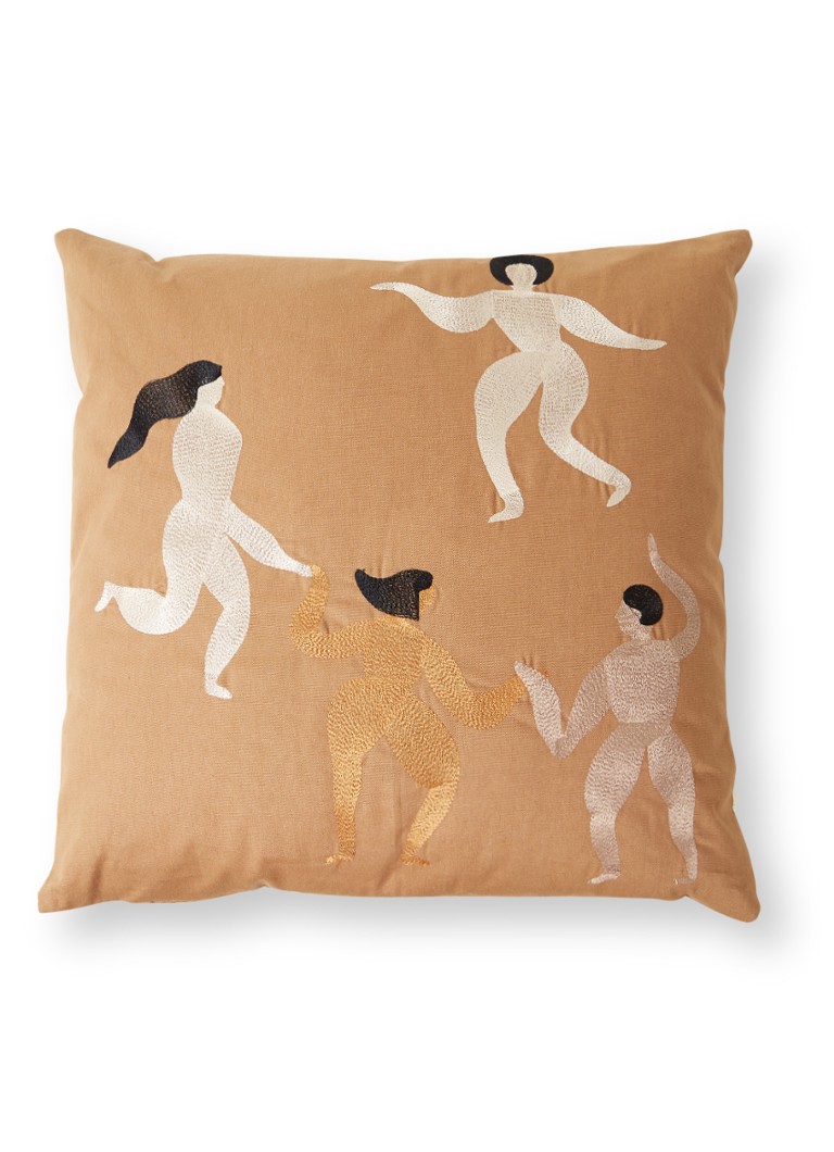 Ferm LIVING Free sierkussen 50 x 50 cm Bruin - Deal