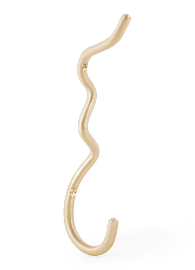 Ferm LIVING Curvature wandhaak Goud - Deal