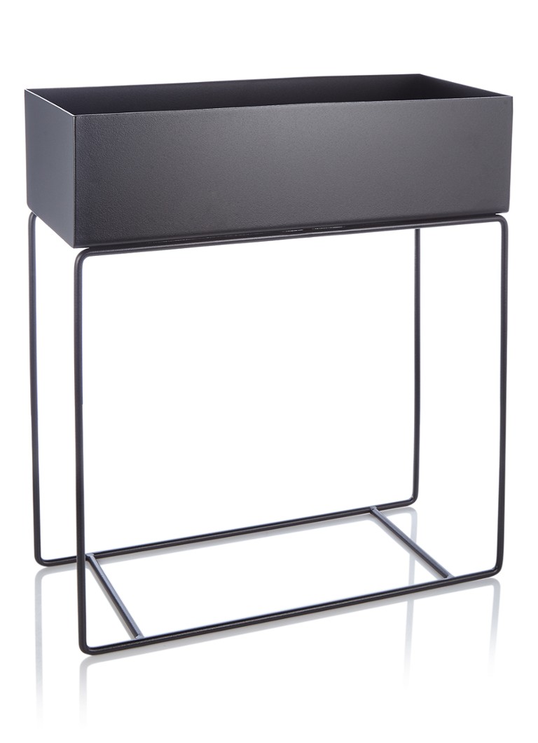 Ferm LIVING Plantenbak van metaal voor binnen - 60 x 65 x 25 cm Zwart - Deal