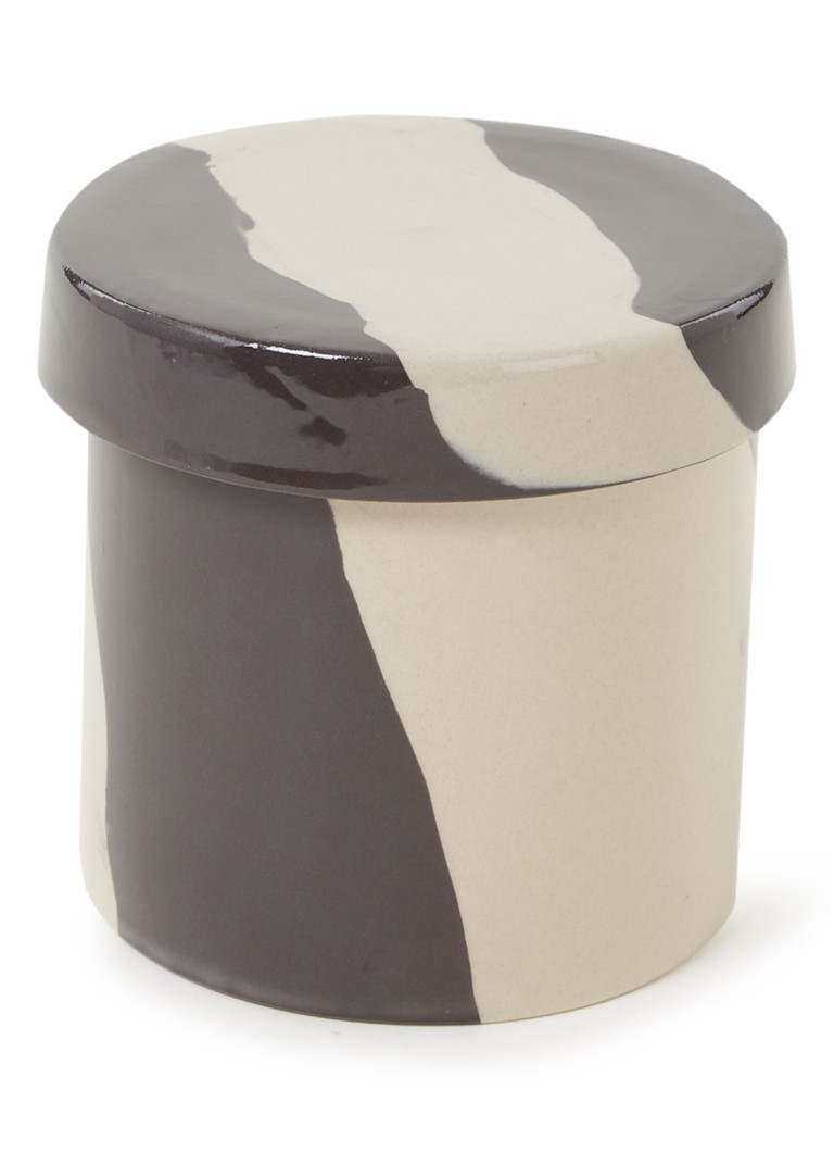 Ferm LIVING Inlay S bloem- en opbergpot van keramiek voor binnen Ø10 cm Zand - Deal