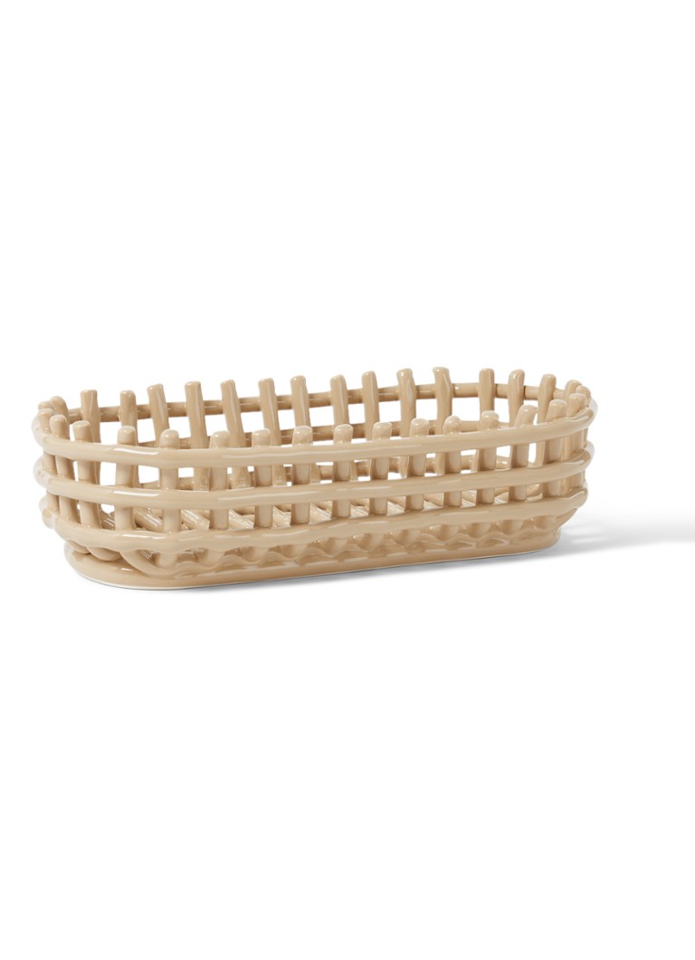 Ferm LIVING Opbergmand van keramiek Beige - Deal