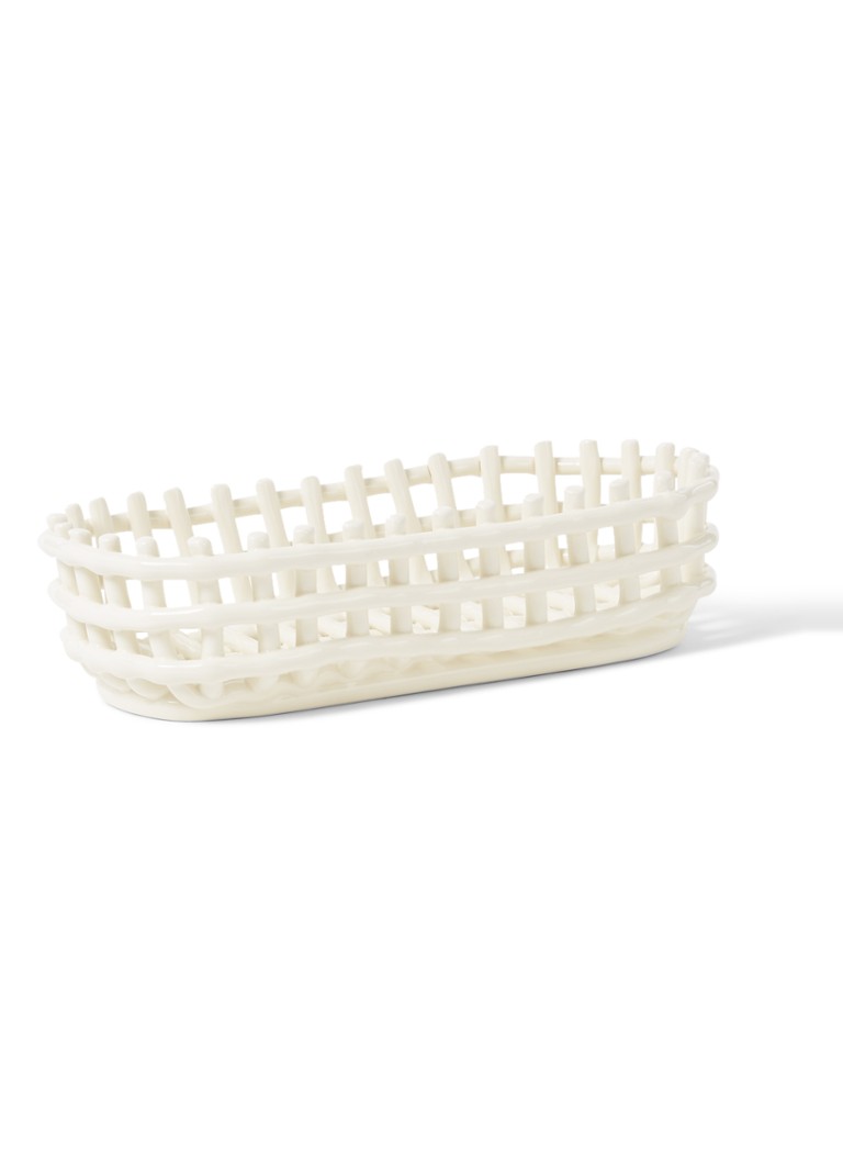 Ferm LIVING Opbergmand van keramiek Gebroken wit - Deal