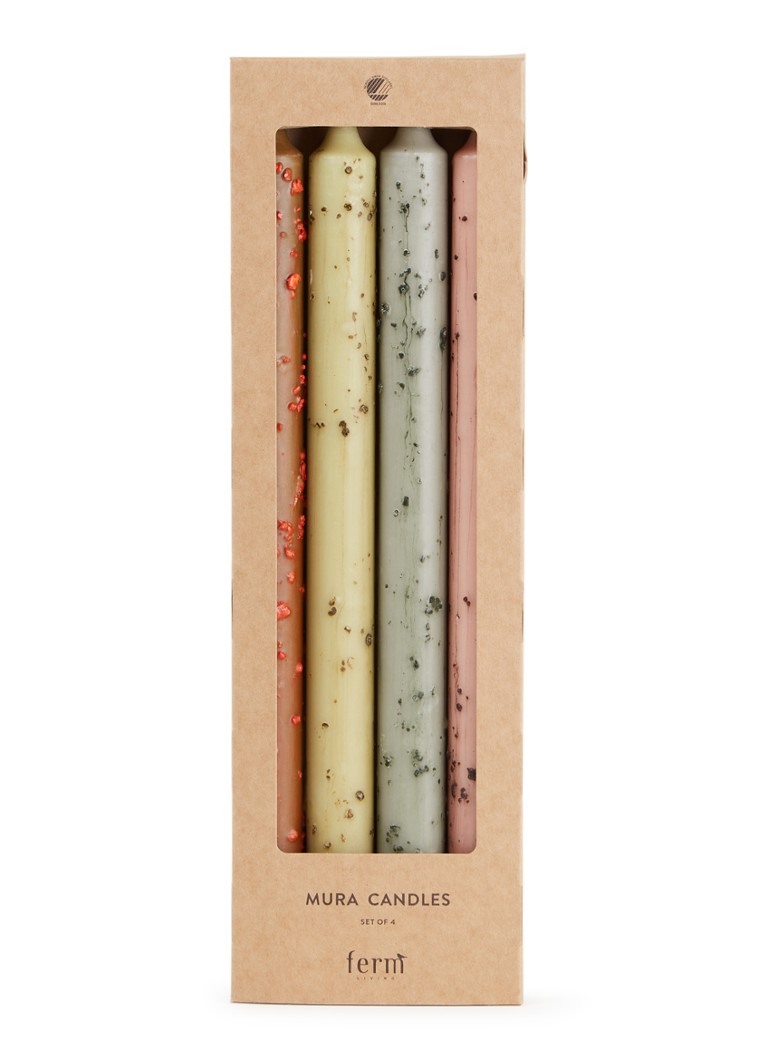Ferm LIVING Mura kaars set van 4 Multicolor - Deal