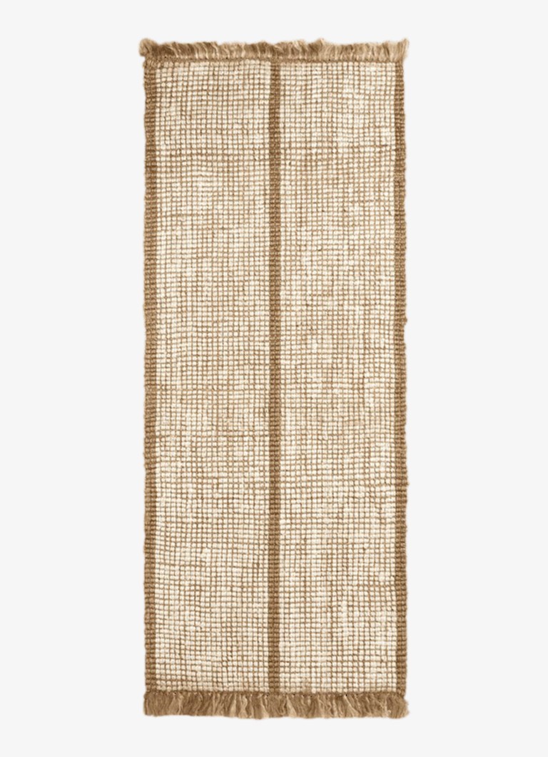Ferm LIVING Athens tapijt 200 x 80 cm Beige - Deal