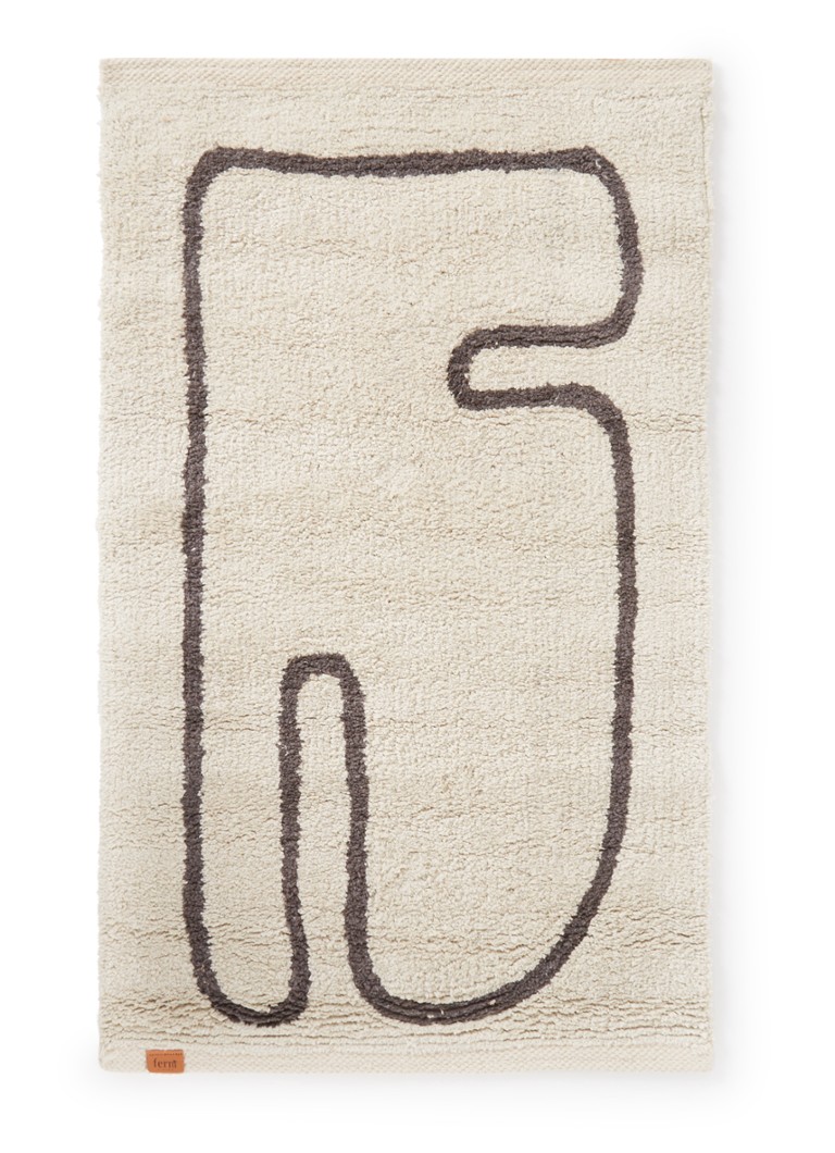 Ferm LIVING Lay badmat 70 x 25 cm Gebroken wit - Deal