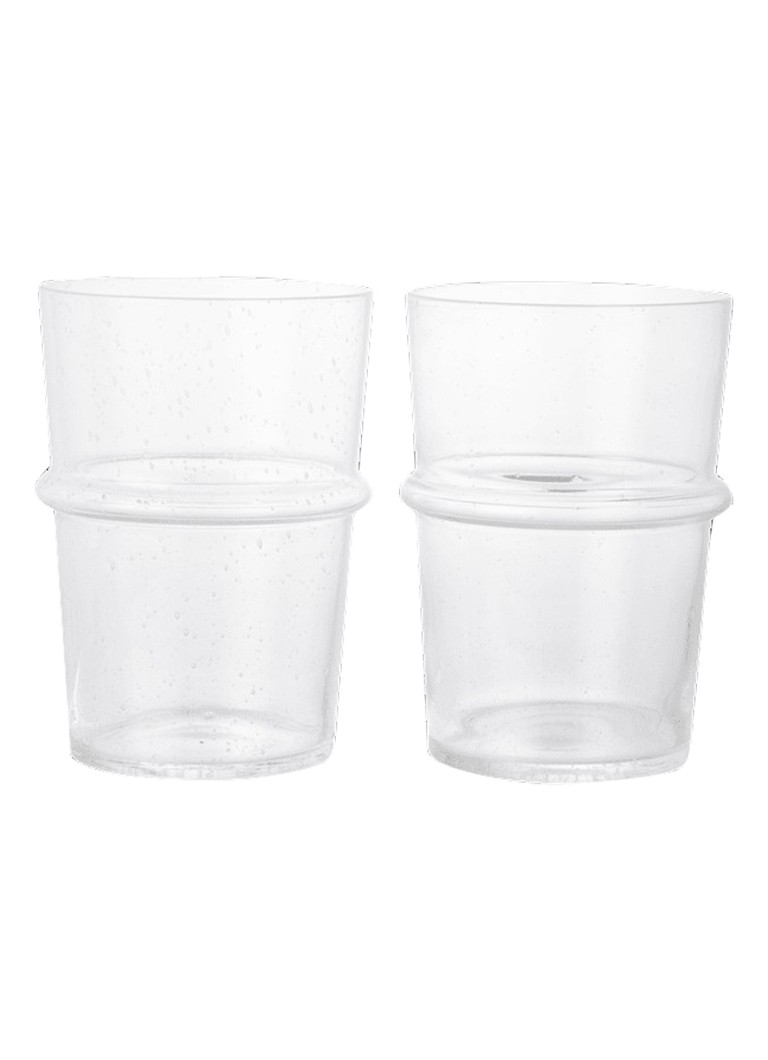 Ferm LIVING Boya longdrinkglas set van 2 Transparant - Deal