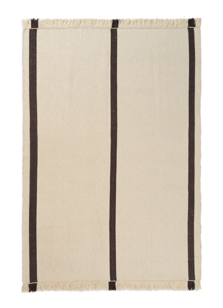 Ferm LIVING Calm kelim vloerkleed 140 x 200 cm Gebroken wit - Deal