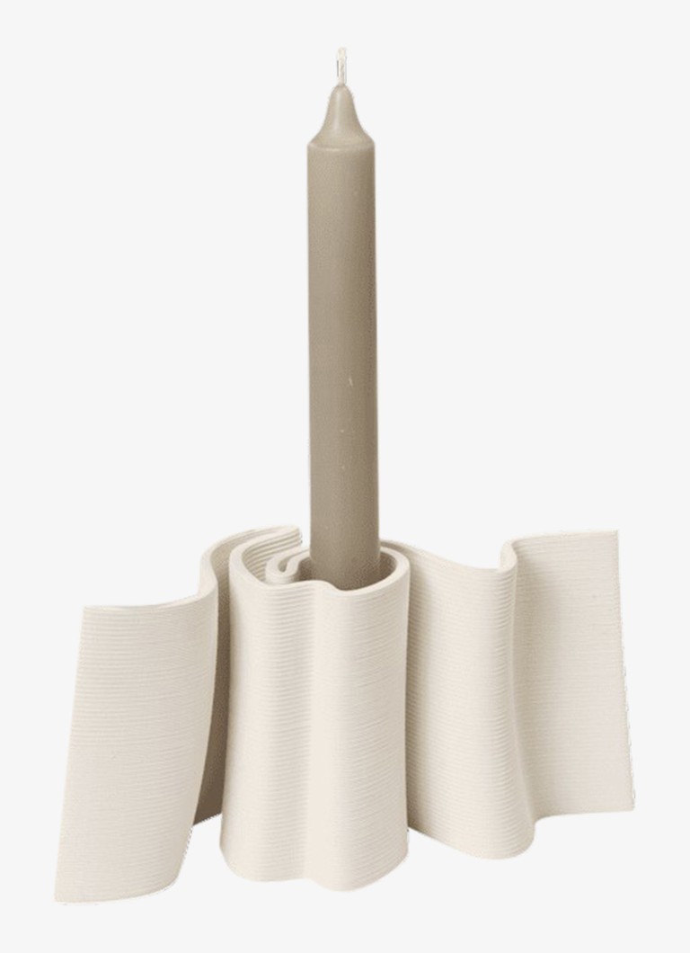Ferm LIVING Dedali kandelaar 10,5 cm Gebroken wit - Deal
