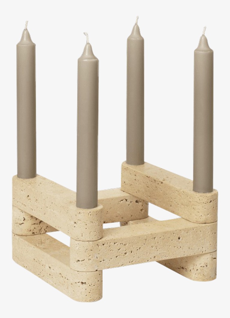 Ferm LIVING Newel Modular kandelaar 11 cm Naturel - Deal