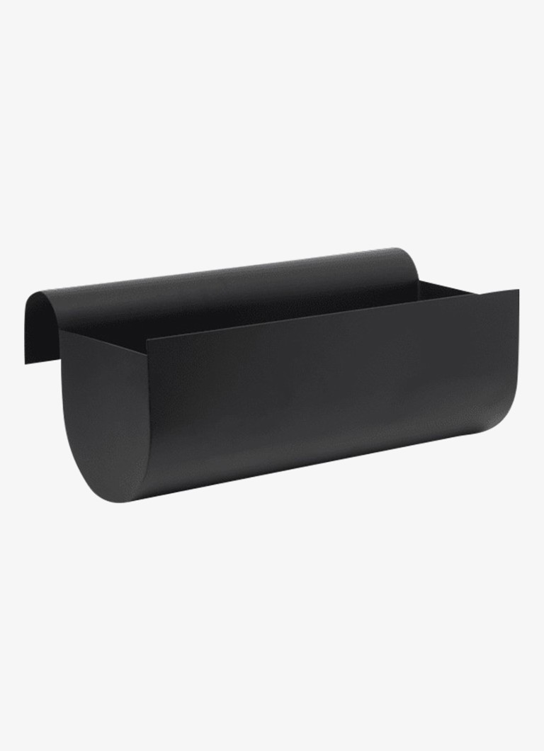 Ferm LIVING Uma Medium balkonbak 24,6 x 45 cm Zwart - Deal