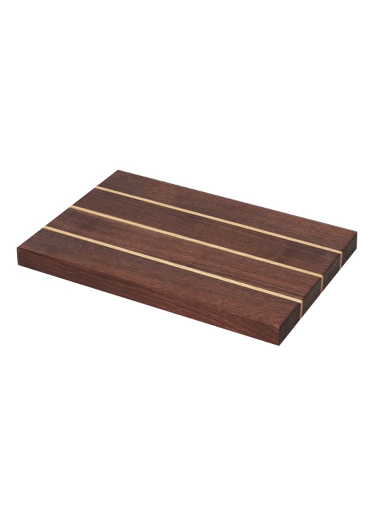 Ferm LIVING Stribe snijplank 25 x 36 cm Bruin - Deal