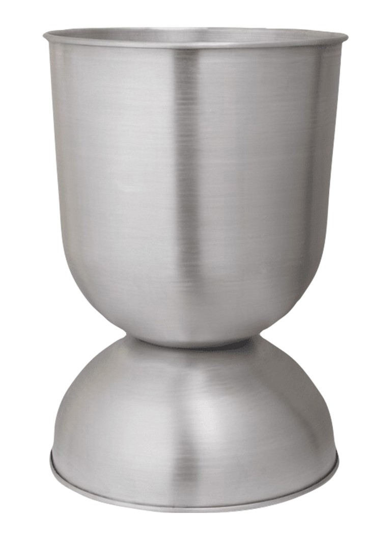 Ferm LIVING Hourglass bloempot voor buiten Ø50 cm Zilver - Deal