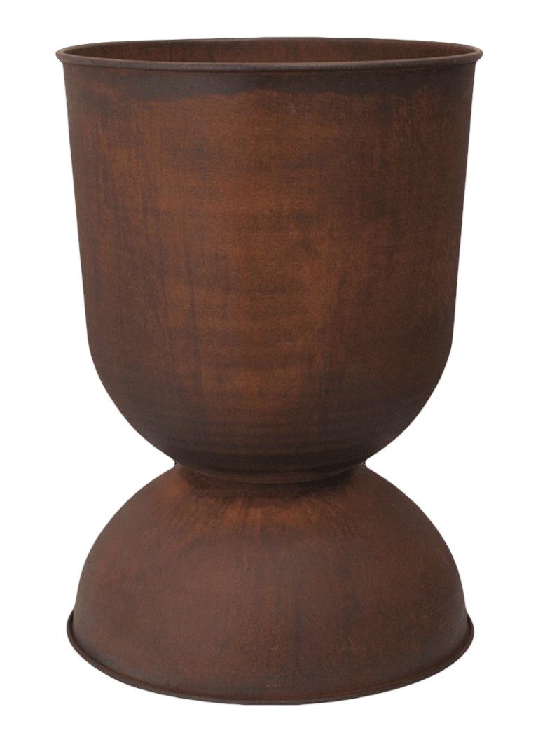 Ferm LIVING Hourglass bloempot voor buiten Ø50 cm Roestbruin - Deal