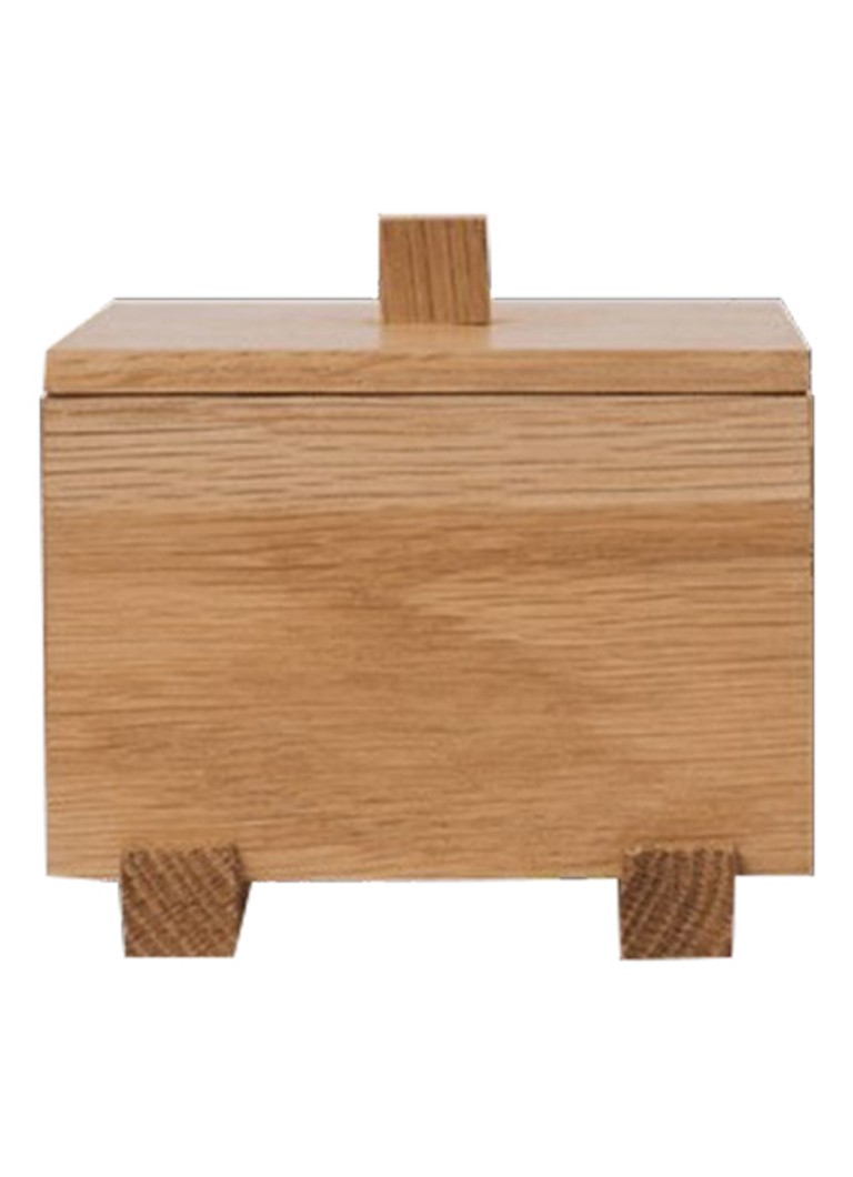 Ferm LIVING Moku opbergdoos 10 x 9,5 cm Lichtbruin - Deal