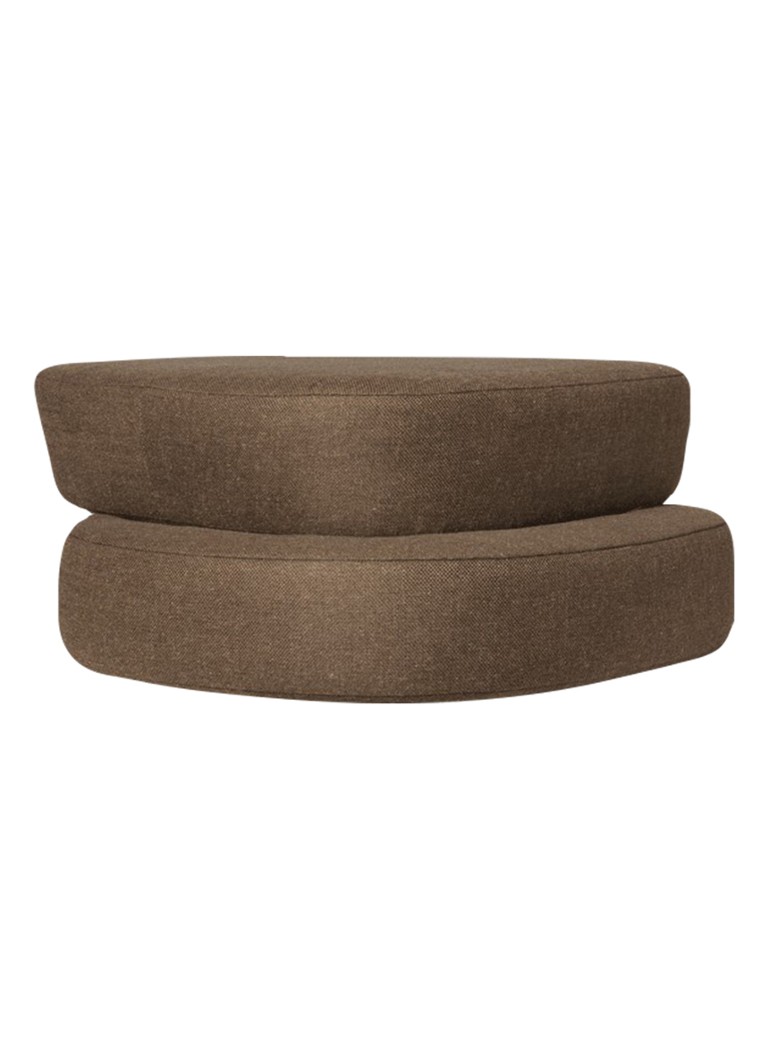 Ferm LIVING Plyo poef 93 x 37 cm Donkerbruin - Deal