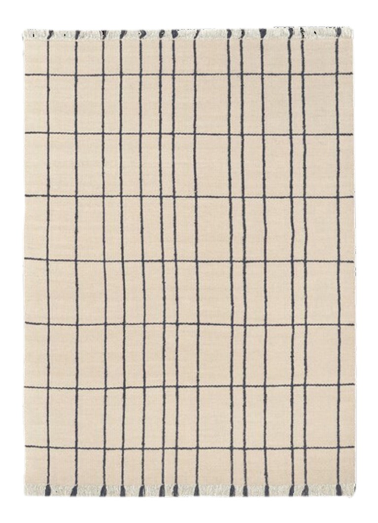 Ferm LIVING Sen vloerkleed in wolblend 140 x 200 cm Creme - Deal