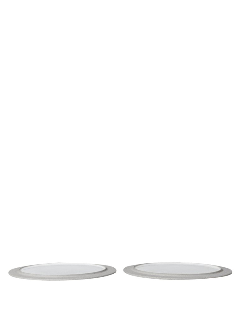Ferm LIVING Sonae dinerbord 28 cm set van 2 Lichtgrijs - Deal