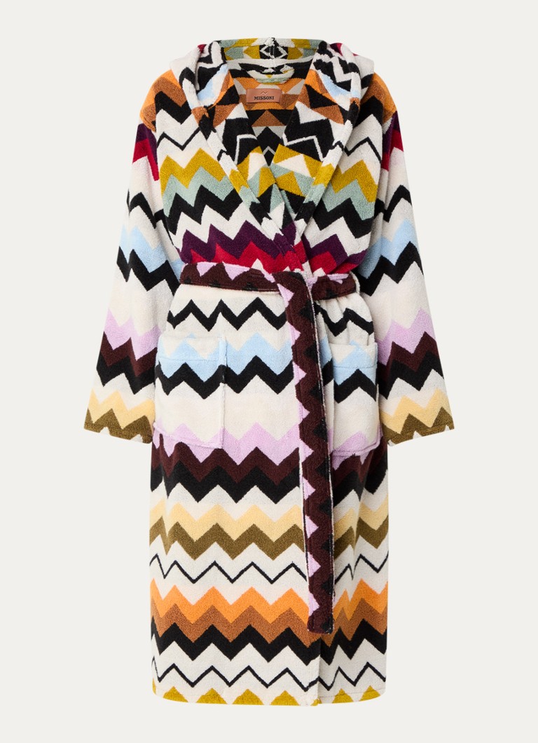 Missoni Dames Murrina badjas met opgestikte zakken - unisex in de kleur Multicolor, maat: s
