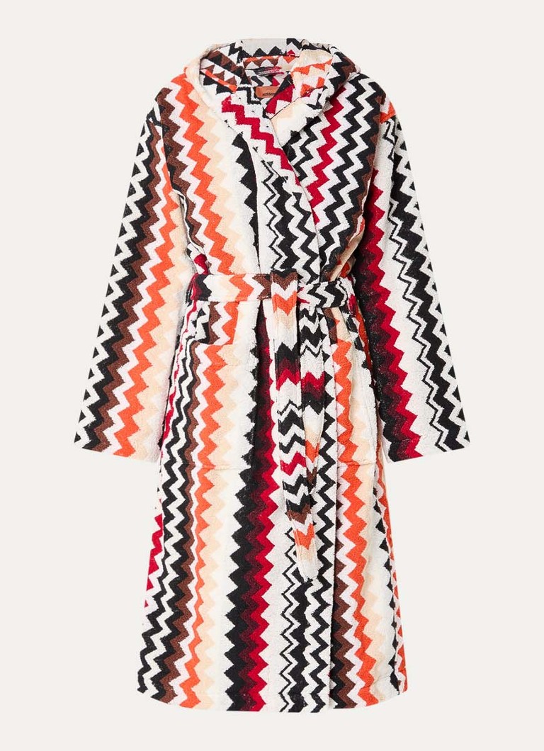 Missoni Dames Badjas van katoen - unisex in de kleur Multicolor, maat: S