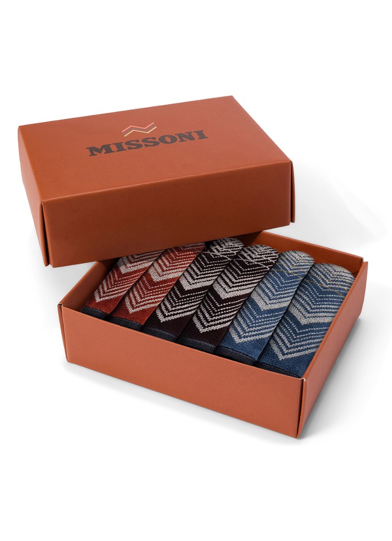 Missoni Marea gastendoek - 30 x 30 cm set van 6 in geschenkverpakking Bruin - Deal
