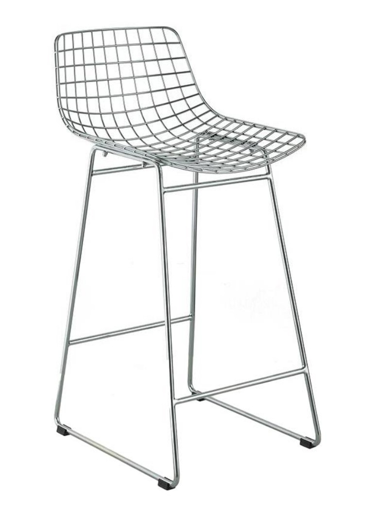 HKliving Wire barkruk Chroom - Deal