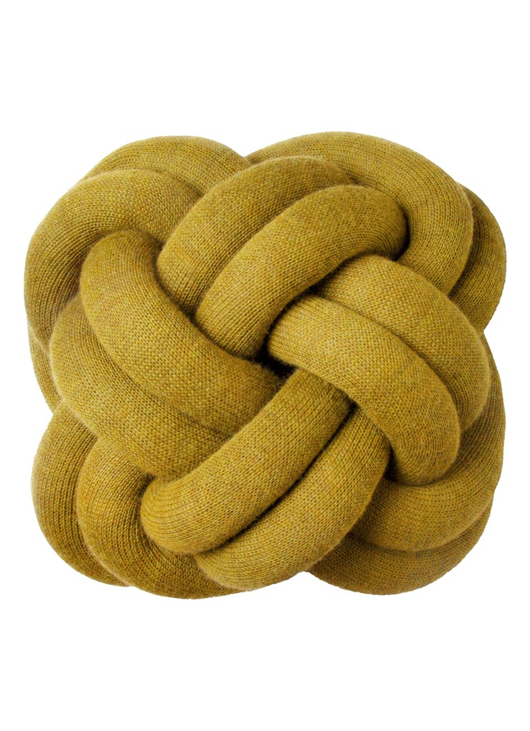 Design House Stockholm Knot kussen 30 x 30 cm Mosterd - Deal