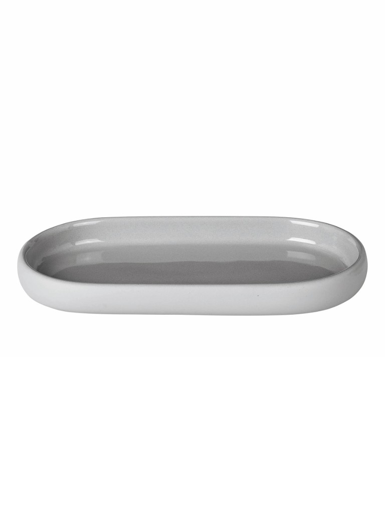 Blomus Sono zeepschaal van keramiek 19 cm Lichtgrijs - Deal