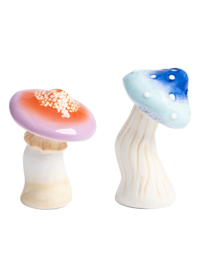 &klevering Magic mushroom peper- en zoutmolen 10 cm set van 2 Beige - Deal