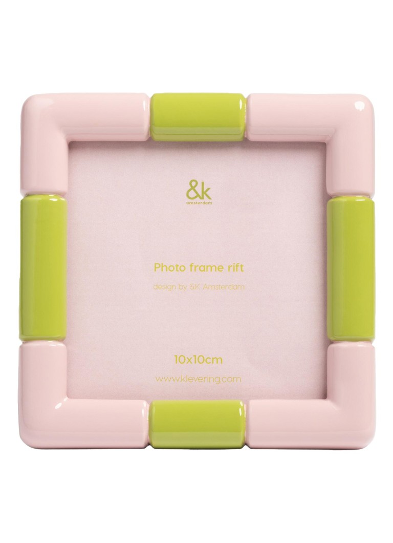 &klevering Rift fotolijst 13 x 13 cm Roze - Deal