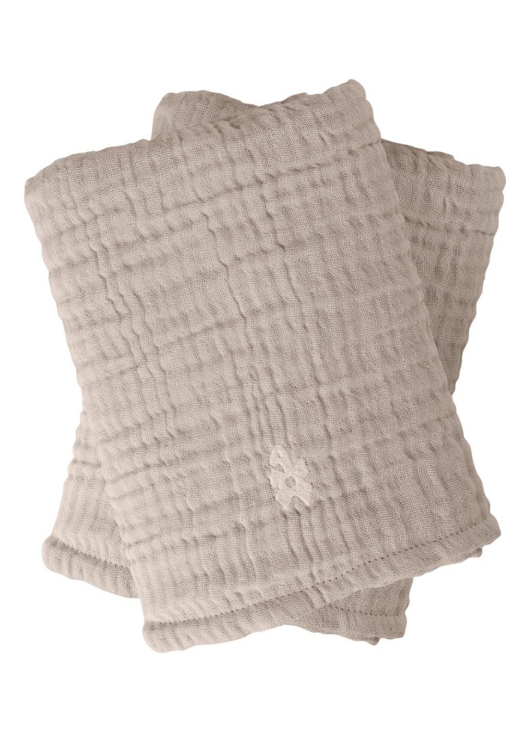 Sebra Mousseline handdoek set van 2 Beige