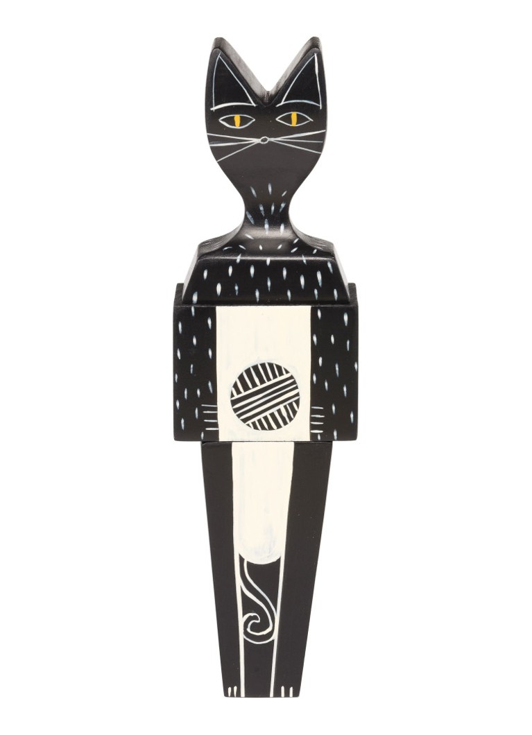 Vitra Wooden Dolls Cat small Zwart