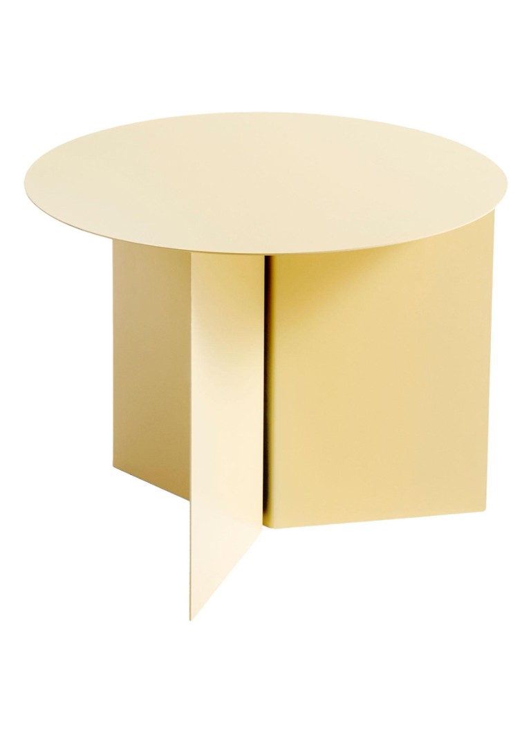 Hay Slit Table Round bijzettafel Geel