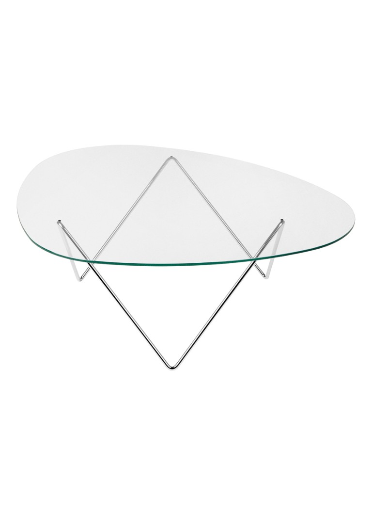 Gubi Pedrera salontafel 106 x 86 cm Chroom