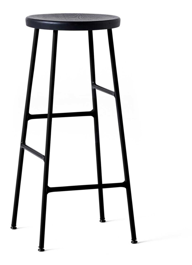 Hay Cornet barkruk 75 cm, onderstel Zwart