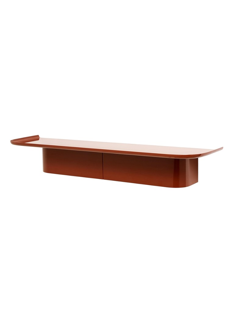 Hay Korpus Shelf wandplank 7 haken Rood